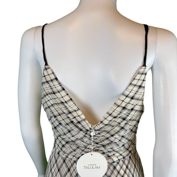 TALULAH La Maison Wild Heart Midi Dress Plaid NWT - Picture 7 of 9